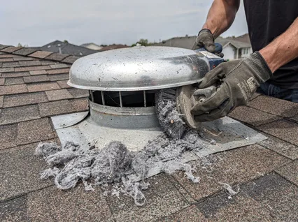 Cleaning Dryer Vent On Roof in Euclid