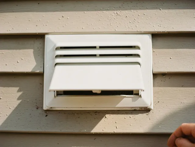 Euclid Dryer Vent Cleaning technician performing professional exhaust vent cleaning at a residential property in Euclid