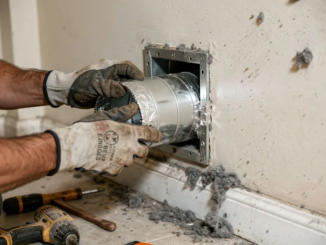 Professional dryer vent repair and installation by Euclid Dryer Vent Cleaning in Euclid