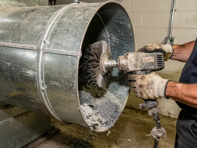 Industrial-grade dryer vent cleaning by Euclid Dryer Vent Cleaning in Euclid