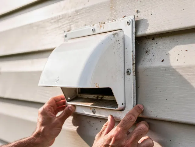 Euclid Dryer Vent Cleaning technician delivering thorough residential dryer vent cleaning service in Euclid